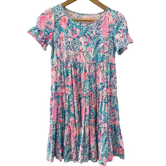 Lilly Pulitzer Jodee Swing Drewss in Shellobration Pink Size XXS - Picture 6 of 11